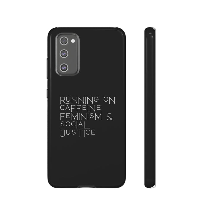 Running on Caffeine Feminism &amp; Social Justice Double Layer Phone Cases