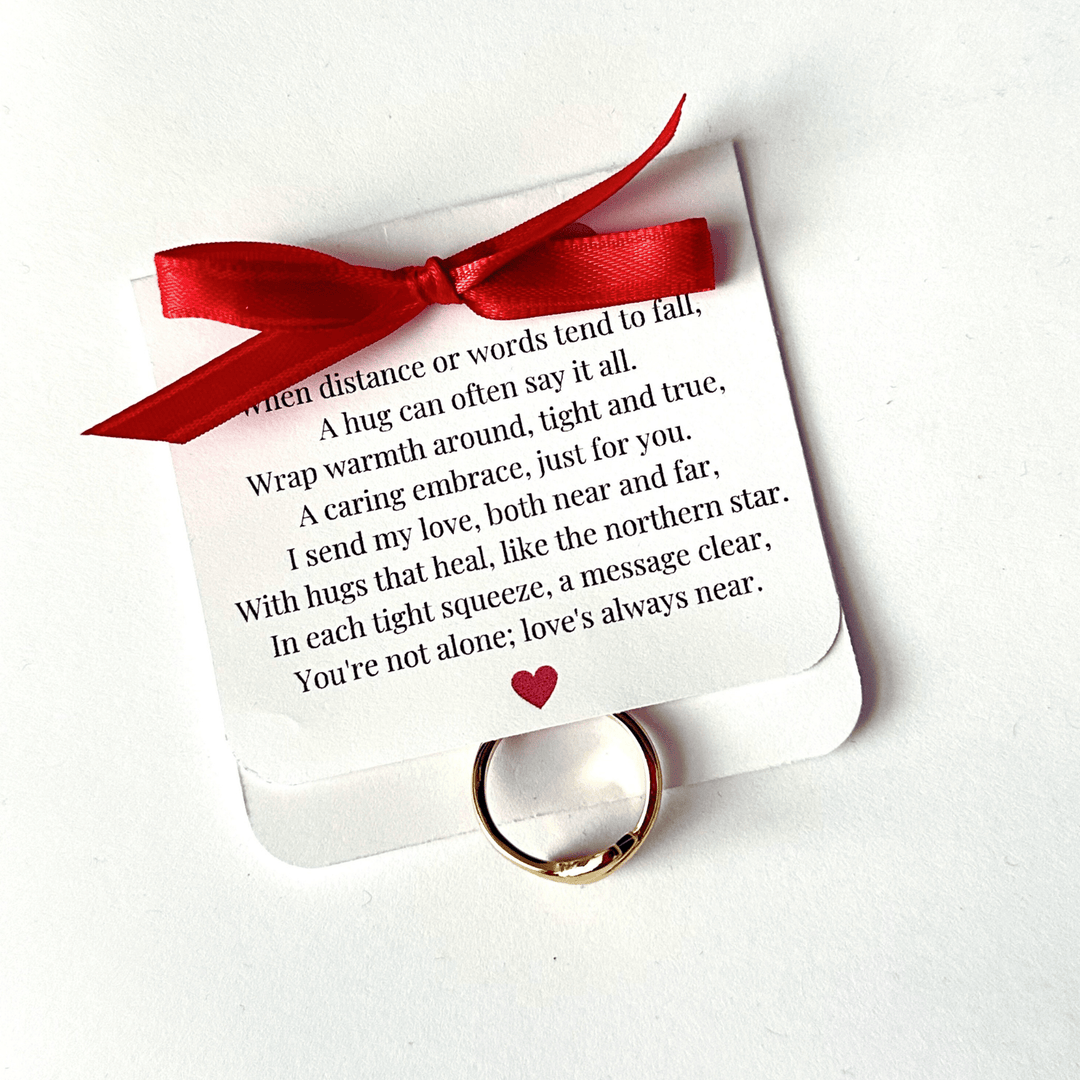 16K Gold Plated Adjustable Hug Ring - The Kindness Cause