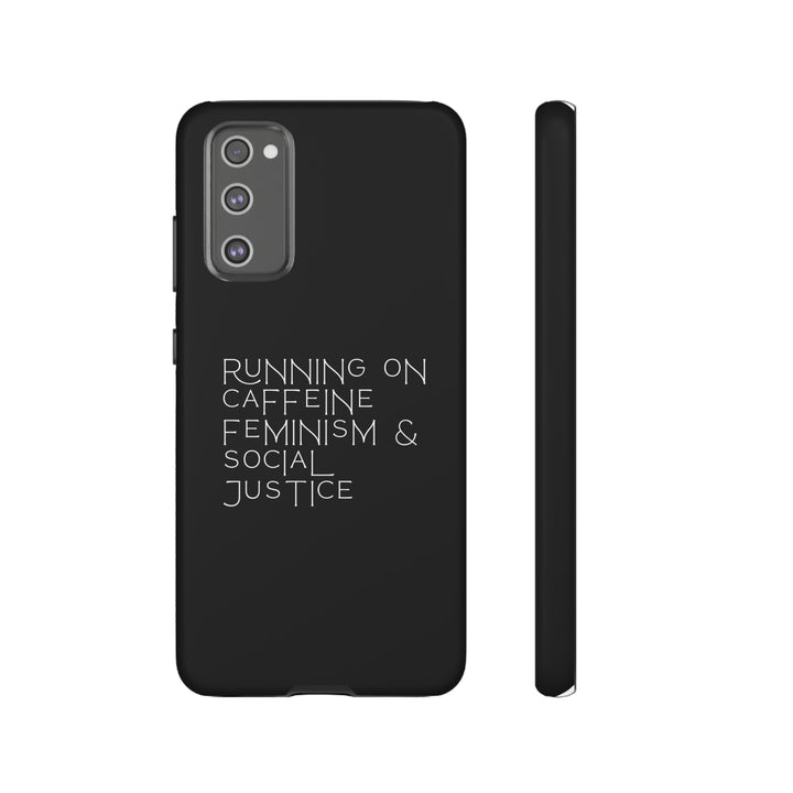 Running on Caffeine Feminism &amp; Social Justice Double Layer Phone Cases