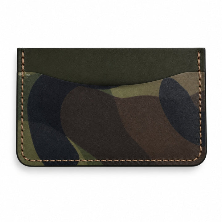 3-Pocket Cardholder Chunky Wescott in Olive Camo - The Kindness Cause