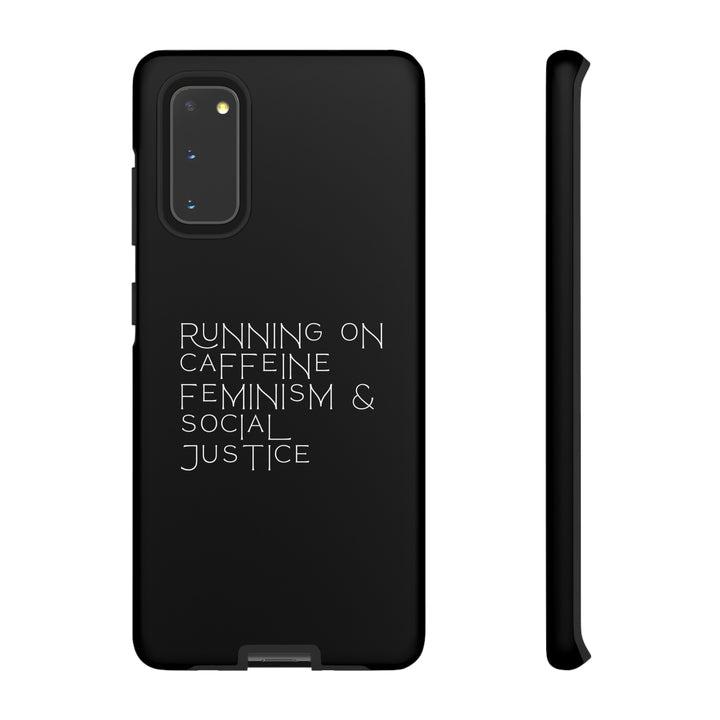 Running on Caffeine Feminism &amp; Social Justice Double Layer Phone Cases