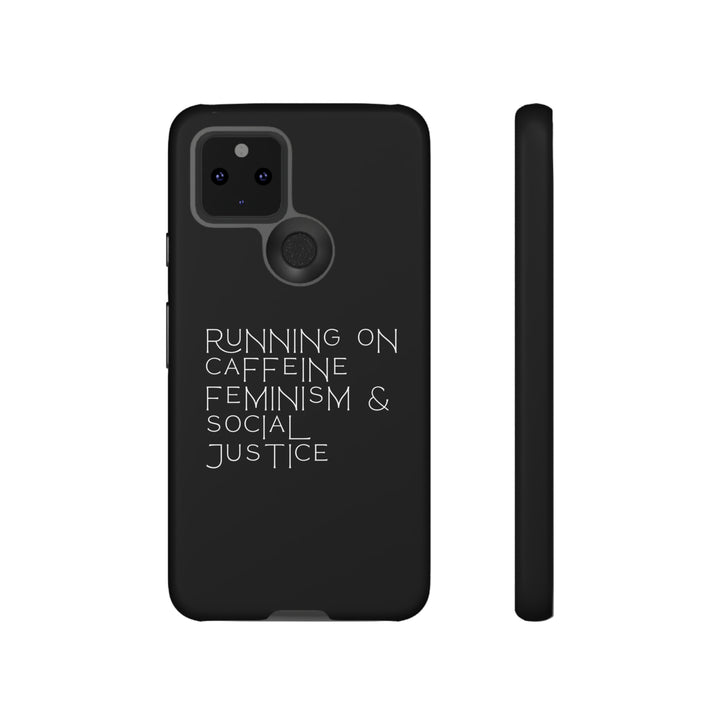 Running on Caffeine Feminism &amp; Social Justice Double Layer Phone Cases
