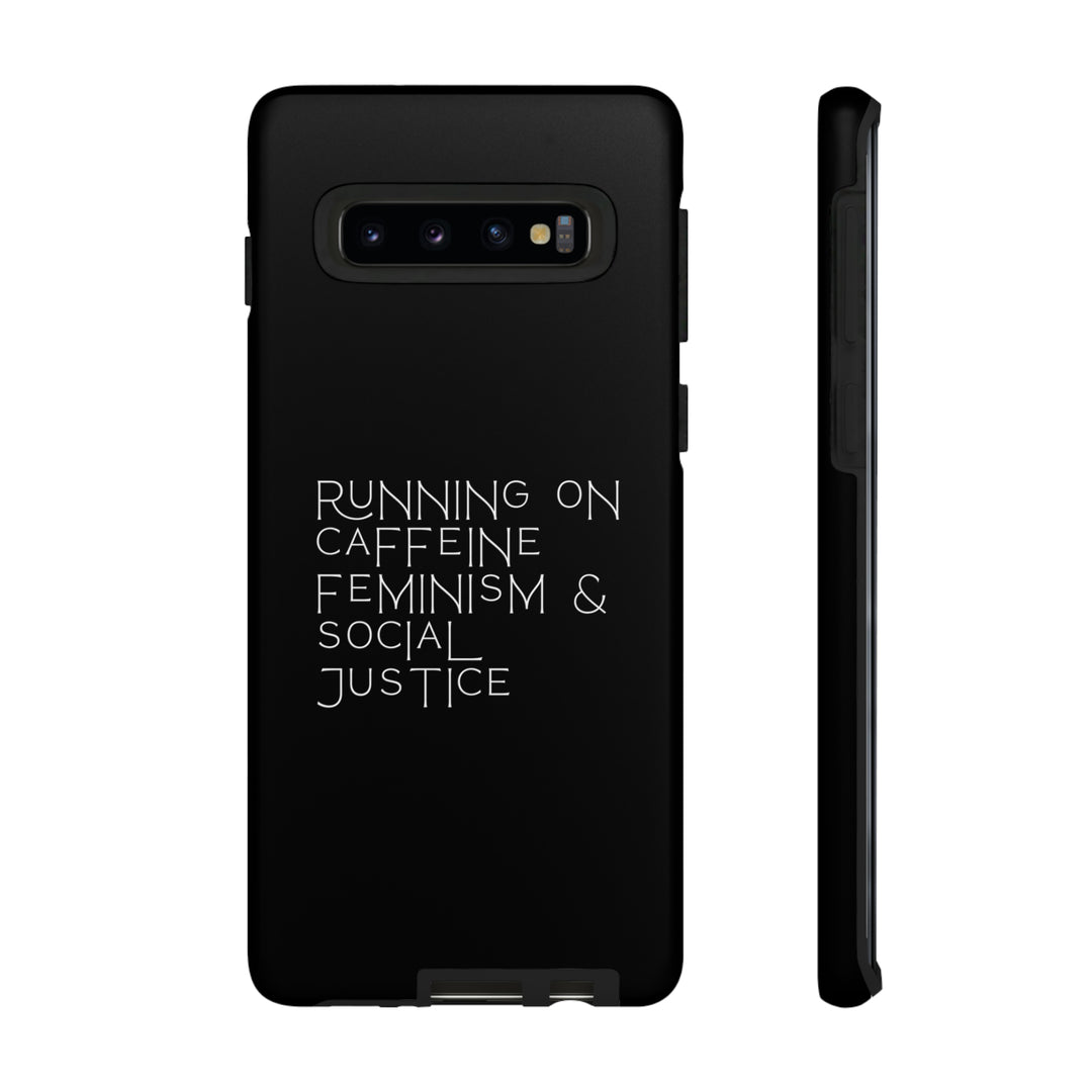 Running on Caffeine Feminism &amp; Social Justice Double Layer Phone Cases
