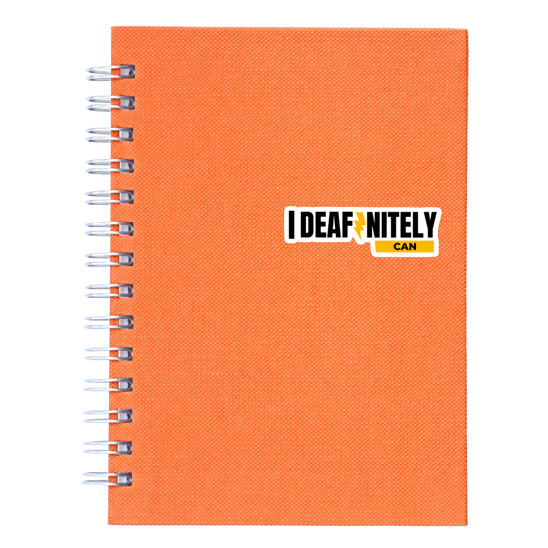 I Deafinitely Can Vinyl Sticker