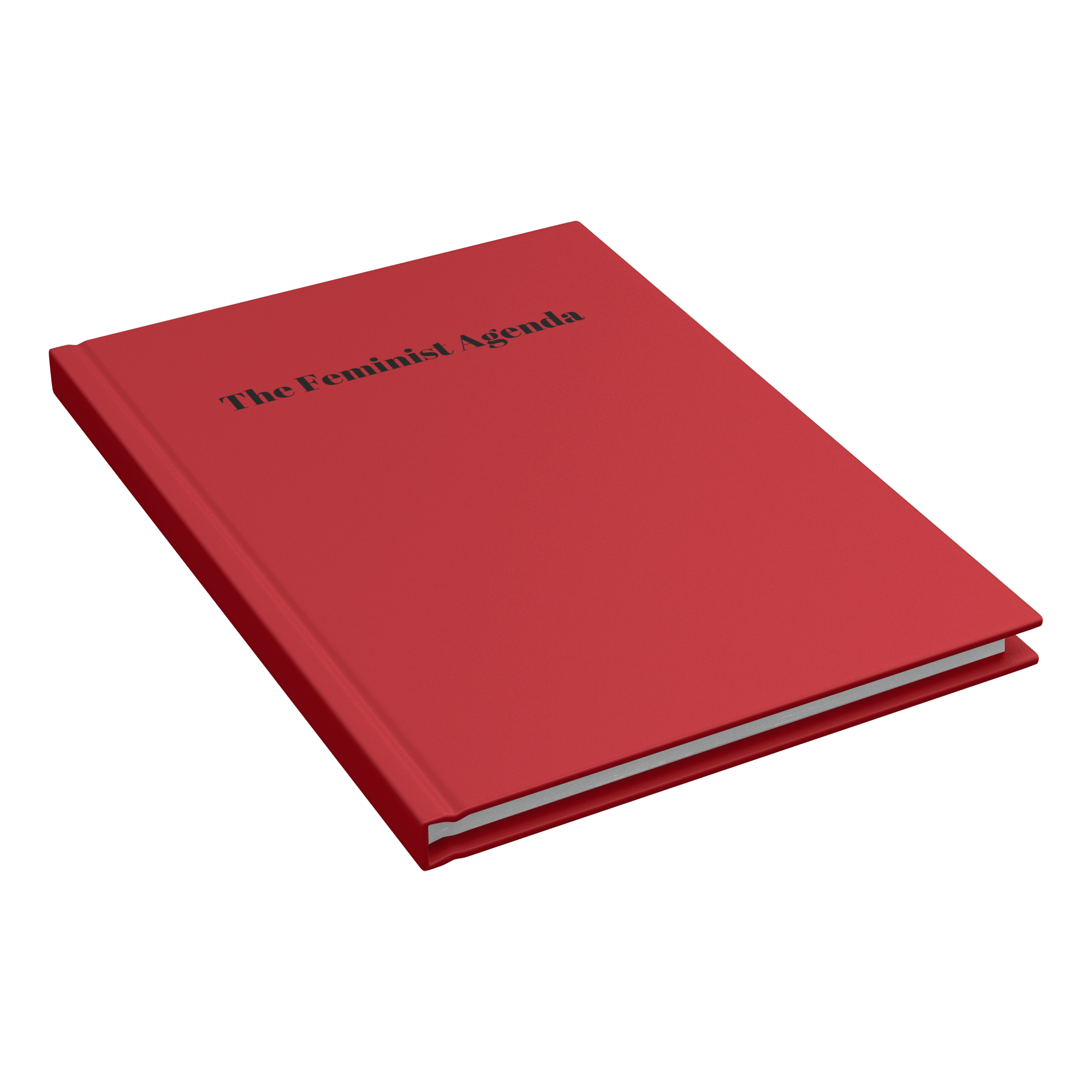 The_Feminist_Agenda_Hardcover_Notebook_Closed_Cover_Angle_Mockup.png