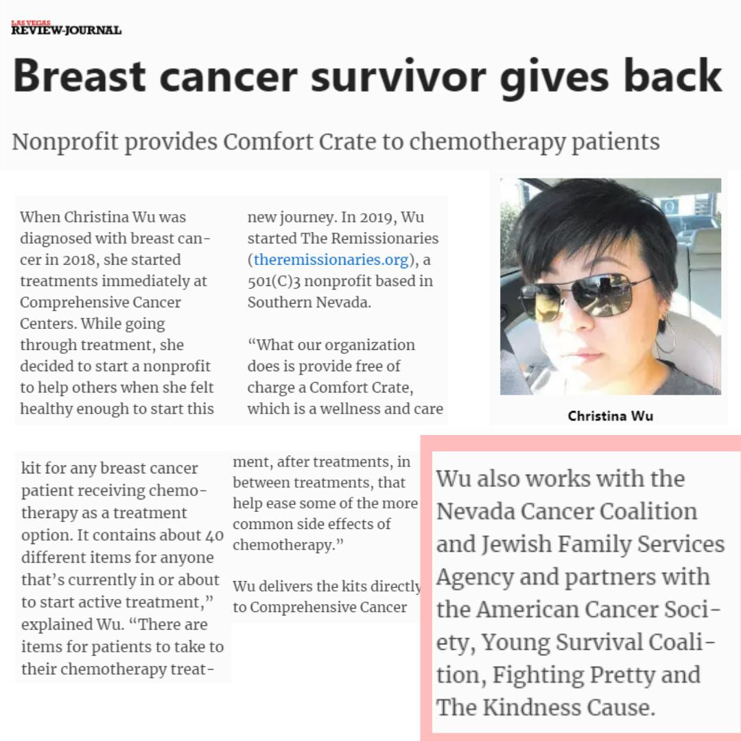 Breast Cancer Survivor Gives Back- The Remissionaries- Las Vegas Review Journal