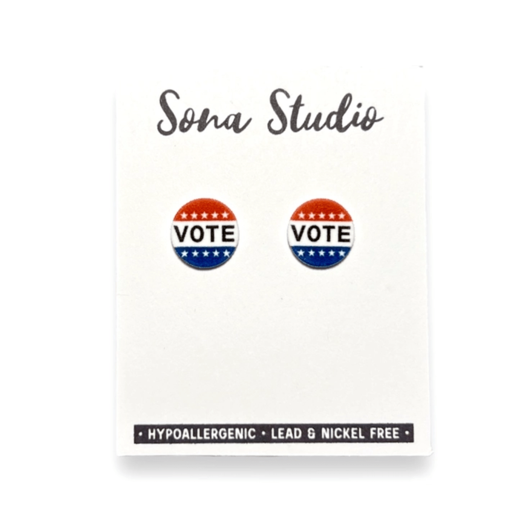 Acrylic Vote Stud Earrings - The Kindness Cause