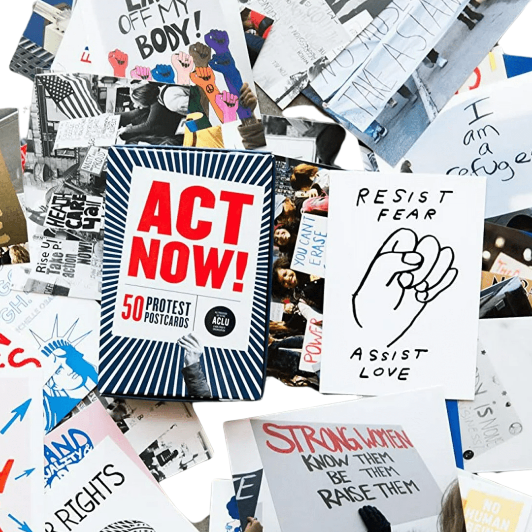 Act Now! 50 Protest Postcards - The Kindness Cause