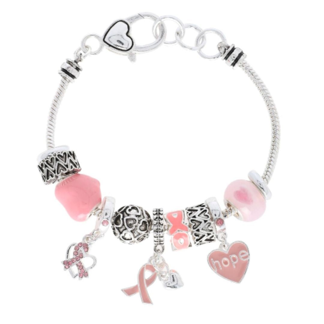 Anything Is Possible Breast Cancer Charm Bracelet - The Kindness Cause