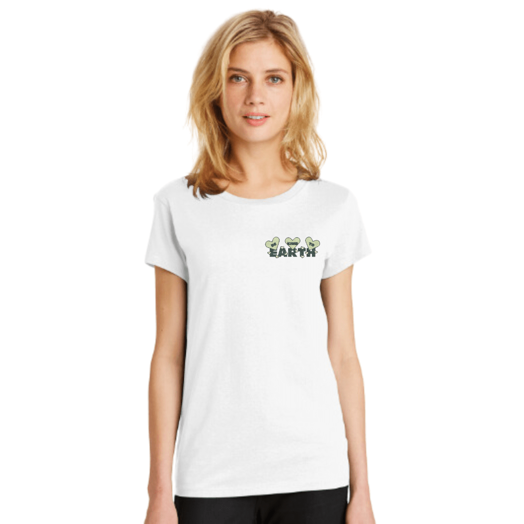 Be Kind to Earth Embroidered Women's T-Shirt - The Kindness Cause