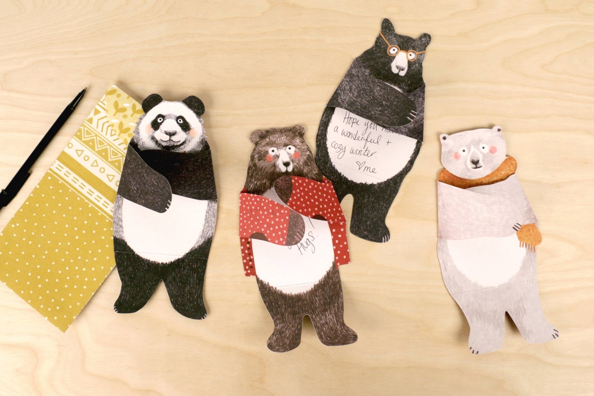 Bear Hugs Notecards - The Kindness Cause