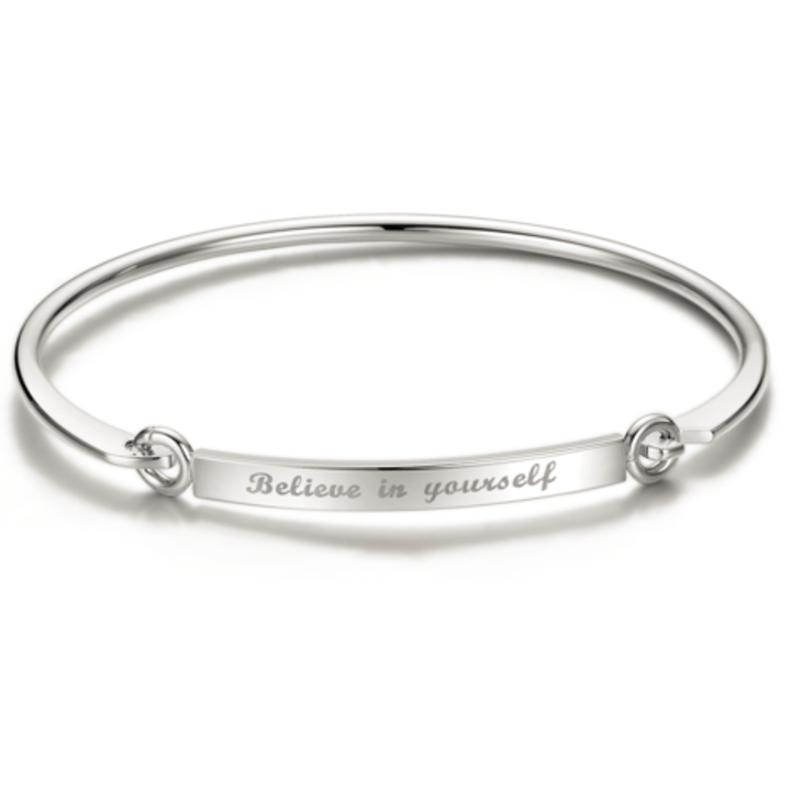 Believe in Yourself Inspirational Bangle - The Kindness Cause