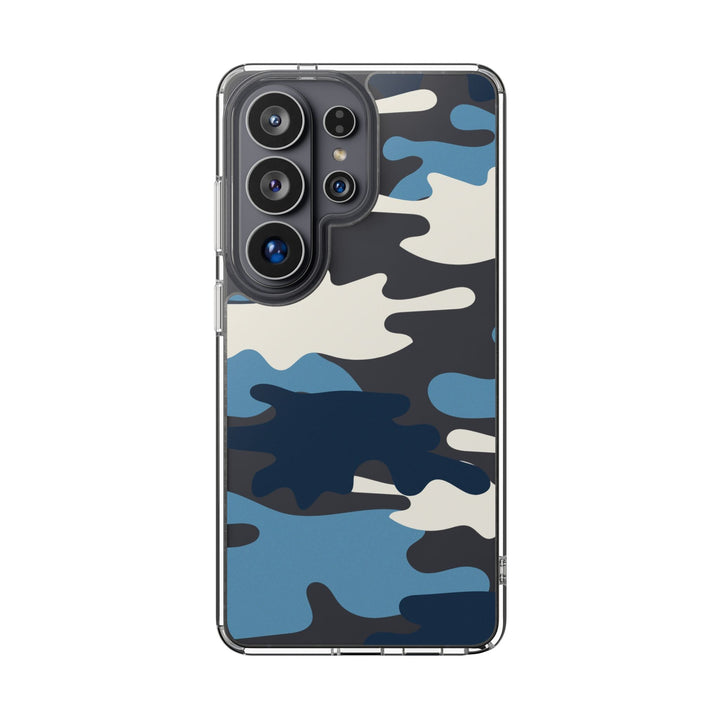 Blue &amp; White Camo Clear Impact-Resistant Phone Cases - The Kindness Cause