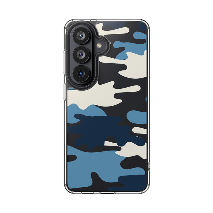 Blue &amp; White Camo Clear Impact-Resistant Phone Cases - The Kindness Cause