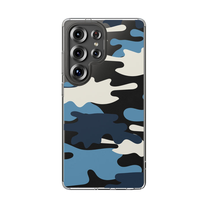 Blue &amp; White Camo Clear Impact-Resistant Phone Cases - The Kindness Cause