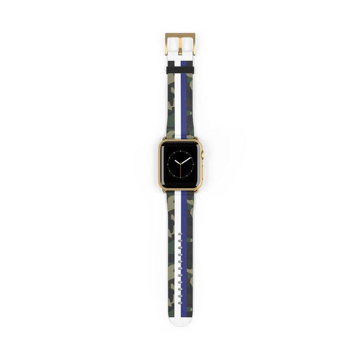 Blue &amp; White Stripe Camo Apple Watch Band - The Kindness Cause