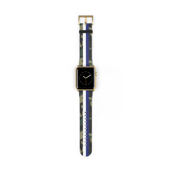 Blue &amp; White Stripe Camo Apple Watch Band - The Kindness Cause