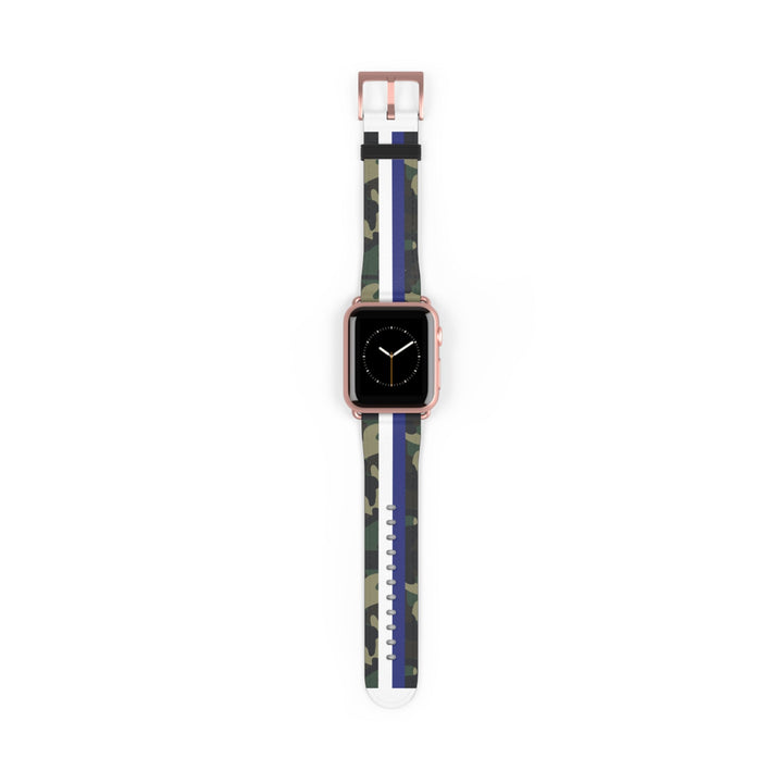 Blue &amp; White Stripe Camo Apple Watch Band - The Kindness Cause