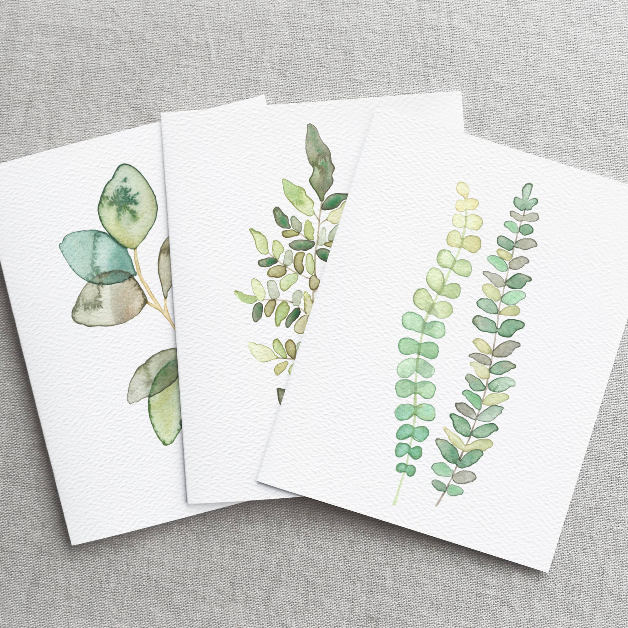 Botanical Plant Greeting Cards Set of 6 - The Kindness Cause