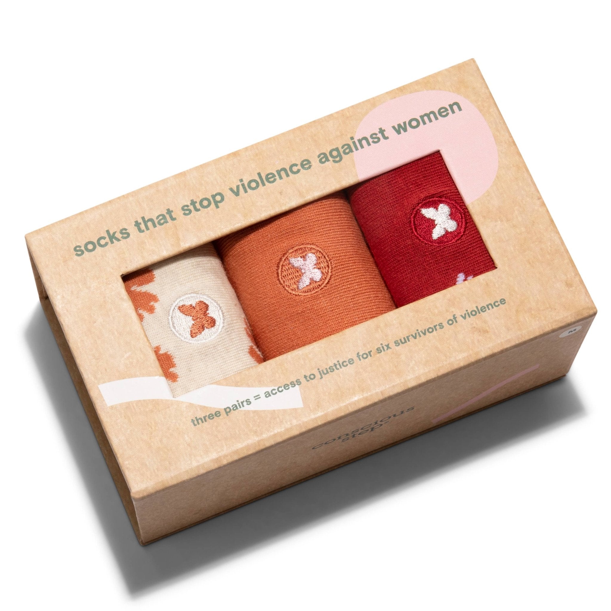 Boxed Set Socks that Stop Violence Against Women - The Kindness Cause