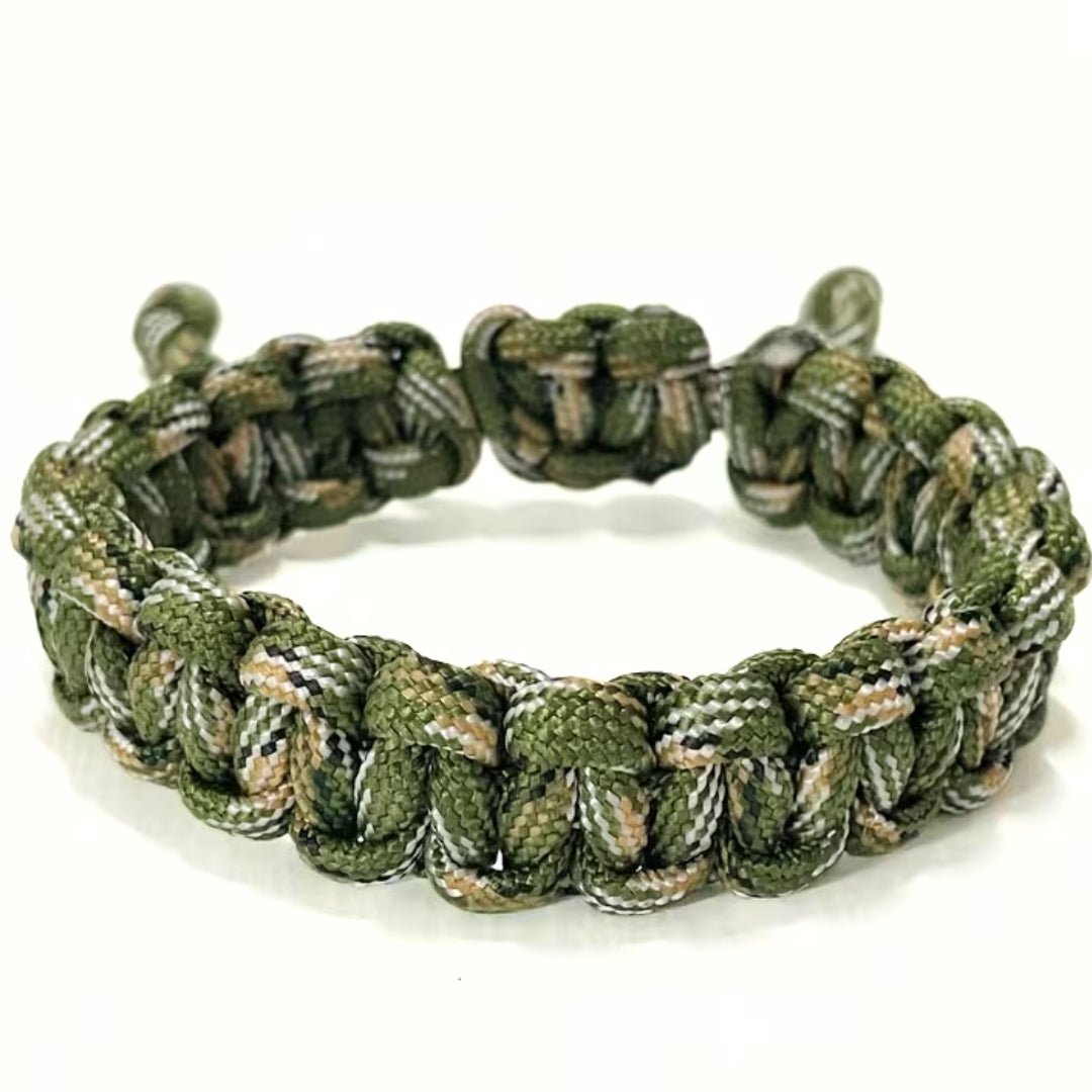 Braided Adjustable Camouflage Rope Bracelet - The Kindness Cause