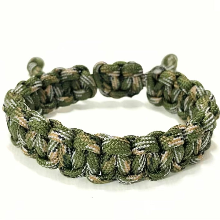 Braided Adjustable Camouflage Rope Bracelet - The Kindness Cause