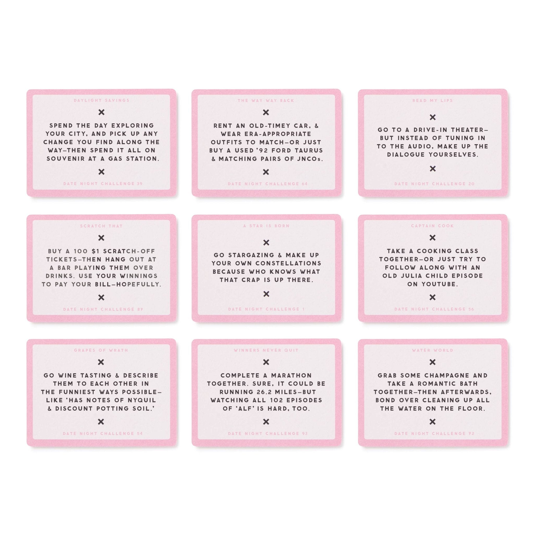 Brass Monkey Date Night Challenges - The Kindness Cause