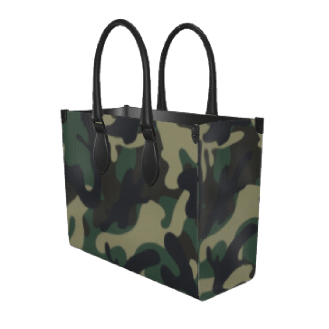 Camo Nappa Leather Shopper Bag - The Kindness Cause