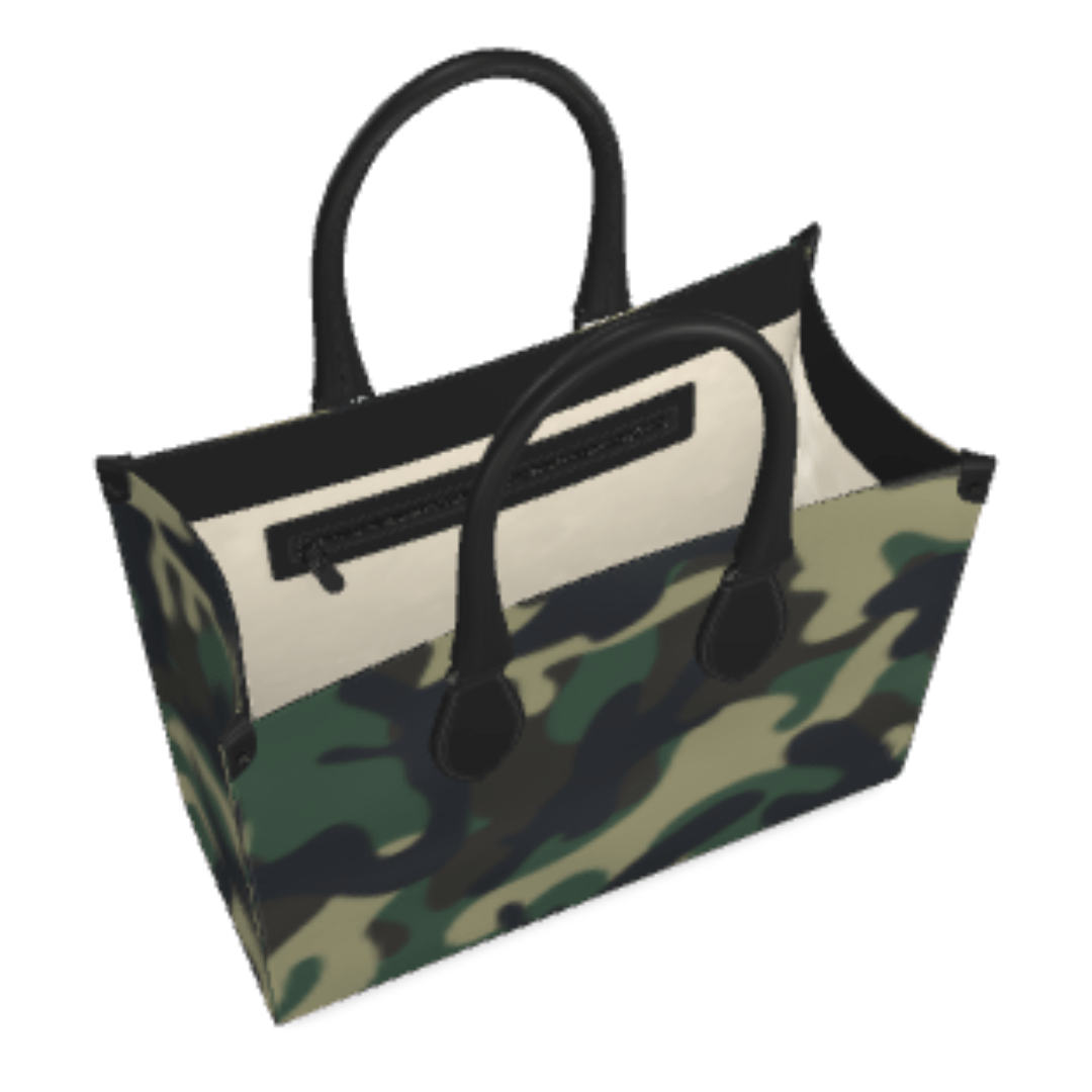 Camo Nappa Leather Shopper Bag - The Kindness Cause