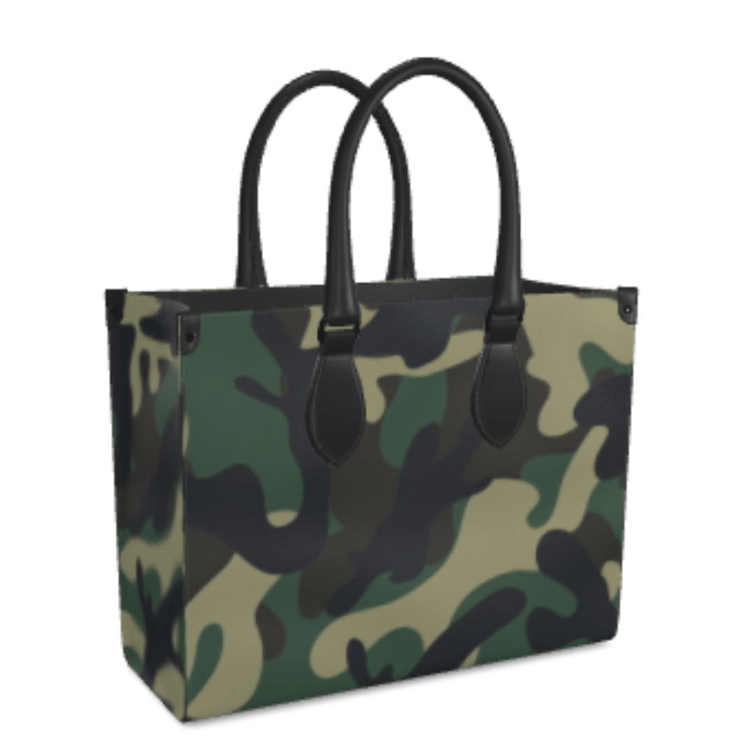 Camo Nappa Leather Shopper Bag - The Kindness Cause