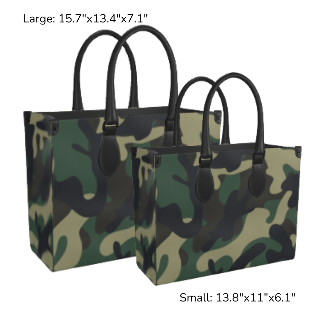 Camo Nappa Leather Shopper Bag - The Kindness Cause