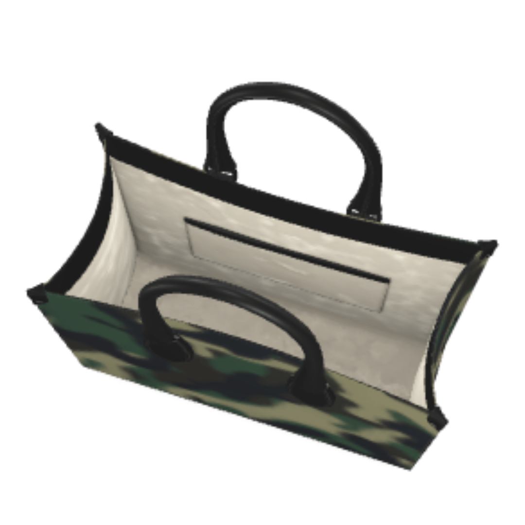 Camo Nappa Leather Shopper Bag - The Kindness Cause