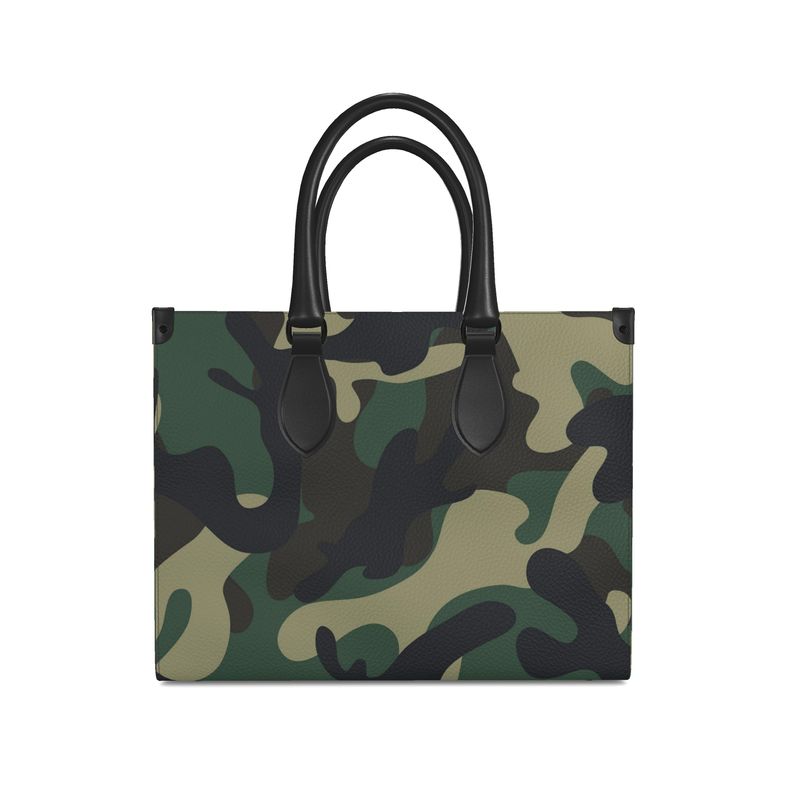 Camo Nappa Leather Shopper Bag - The Kindness Cause