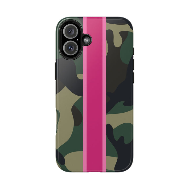 Camo Pink Stripe Tough Cell Phone Cases - The Kindness Cause