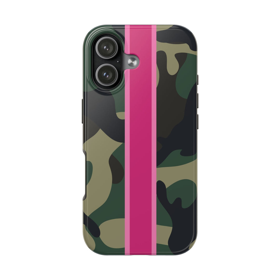 Camo Pink Stripe Tough Cell Phone Cases - The Kindness Cause