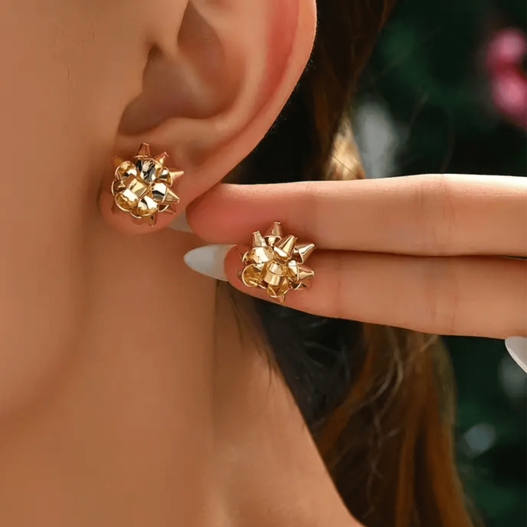 Christmas Bow Stud Earrings - The Kindness Cause