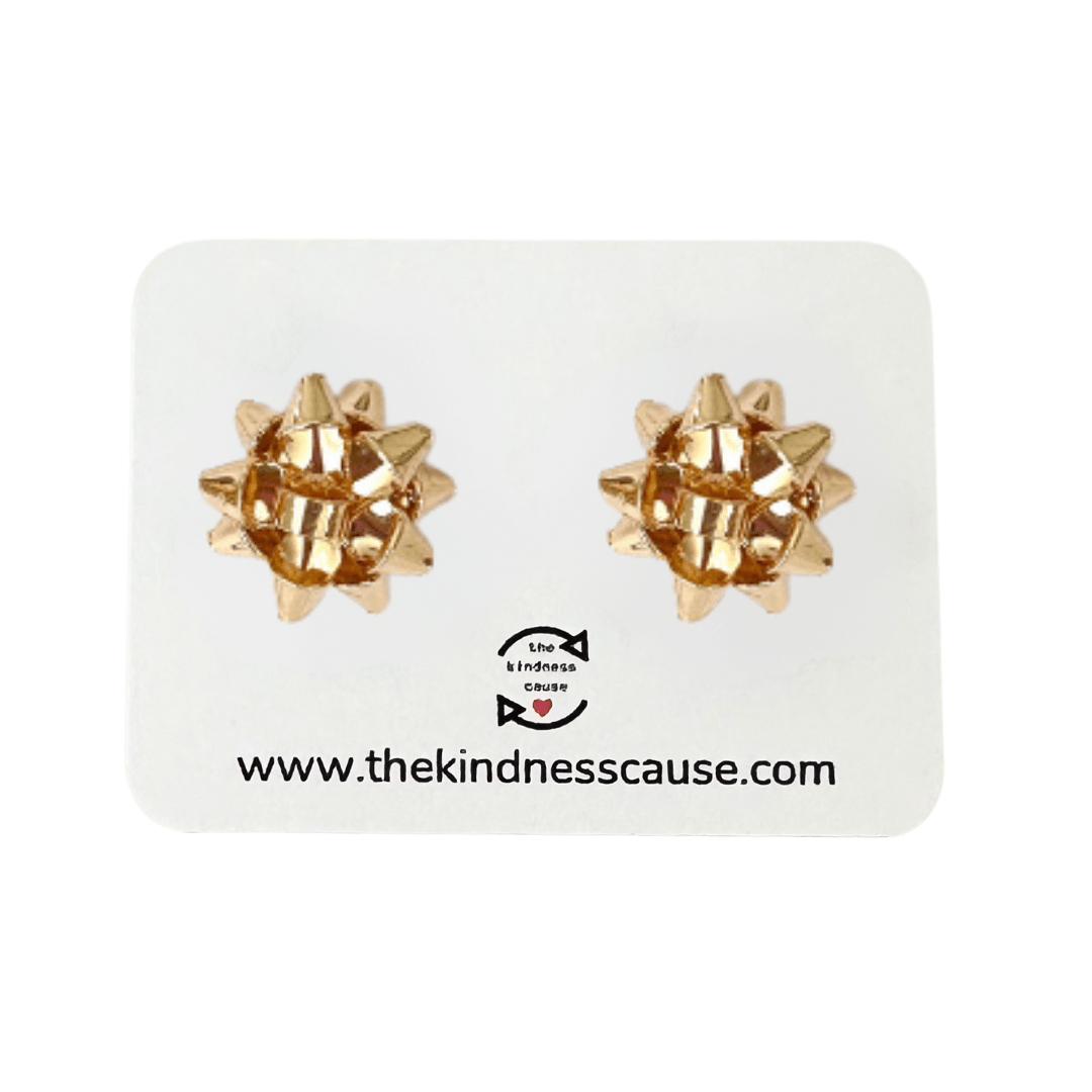 Christmas Bow Stud Earrings - The Kindness Cause