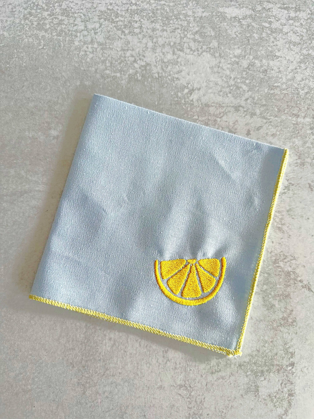 Citrus Linen Reusable Cocktail Napkins, Set of Four - The Kindness Cause