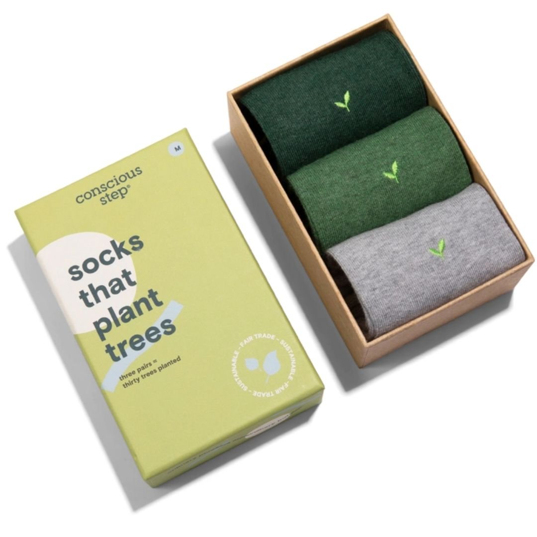 Conscious Step Boxed Set Crew Socks That Plants Trees - The Kindness Cause