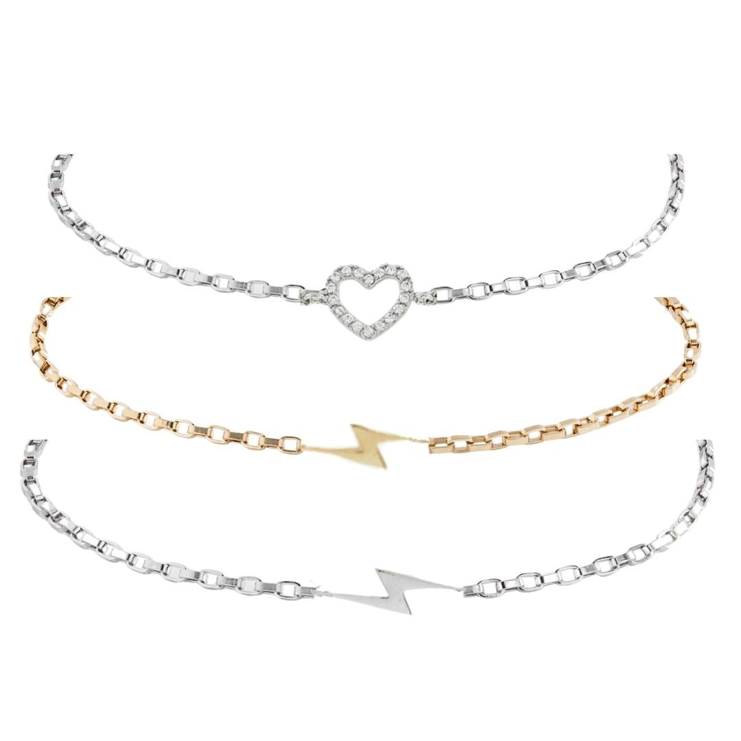 Dainty Charm Box Chain Bracelet - The Kindness Cause