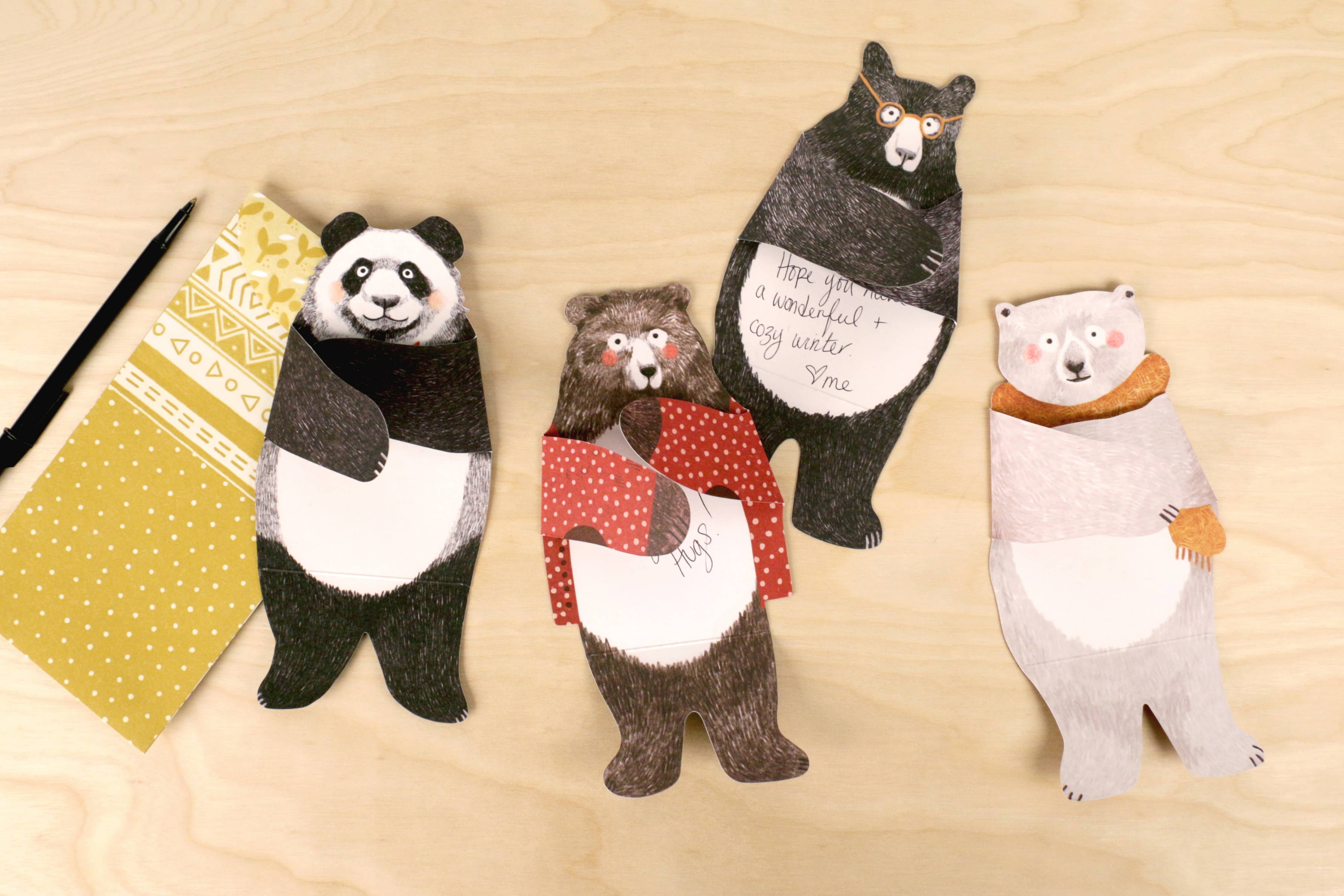 Bear Hugs Notecards