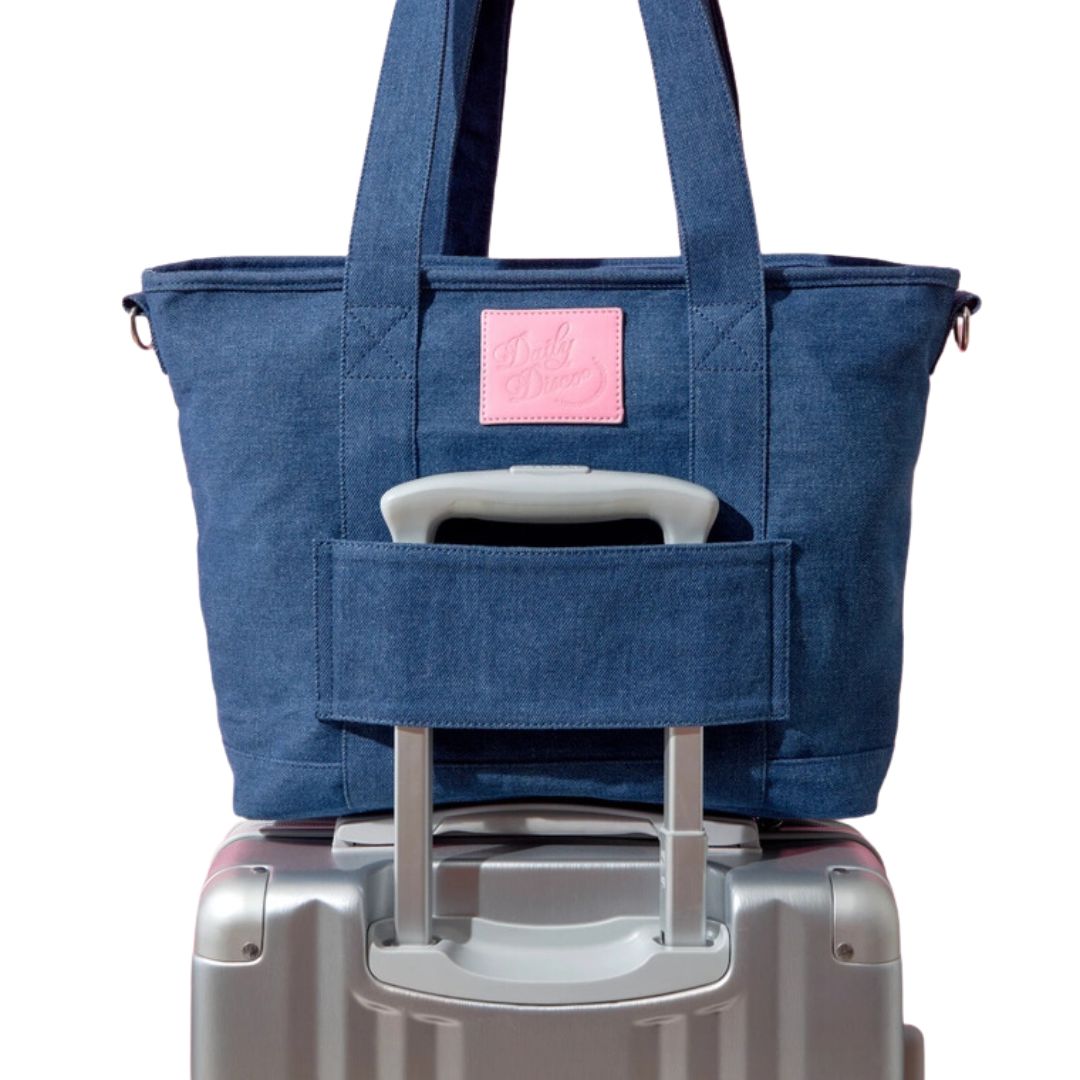 Denim Bow Tote Bag - The Kindness Cause