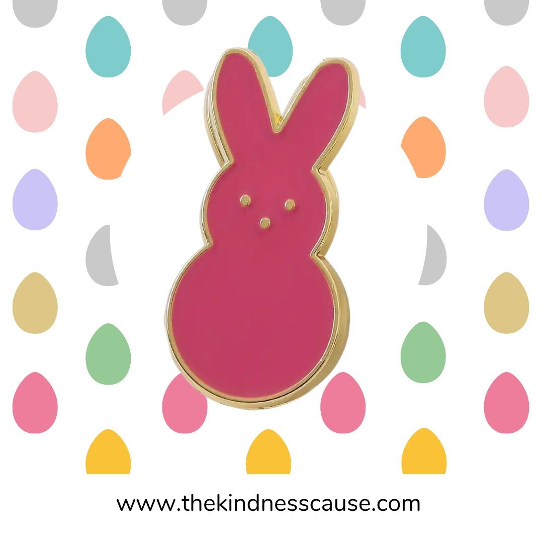 Easter Bunny Enamel Lapel Pin - The Kindness Cause