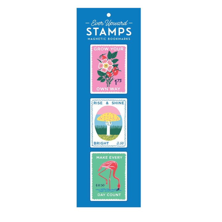 Ever Upward Stamps Shaped Magnetic Bookmarks - The Kindness Cause