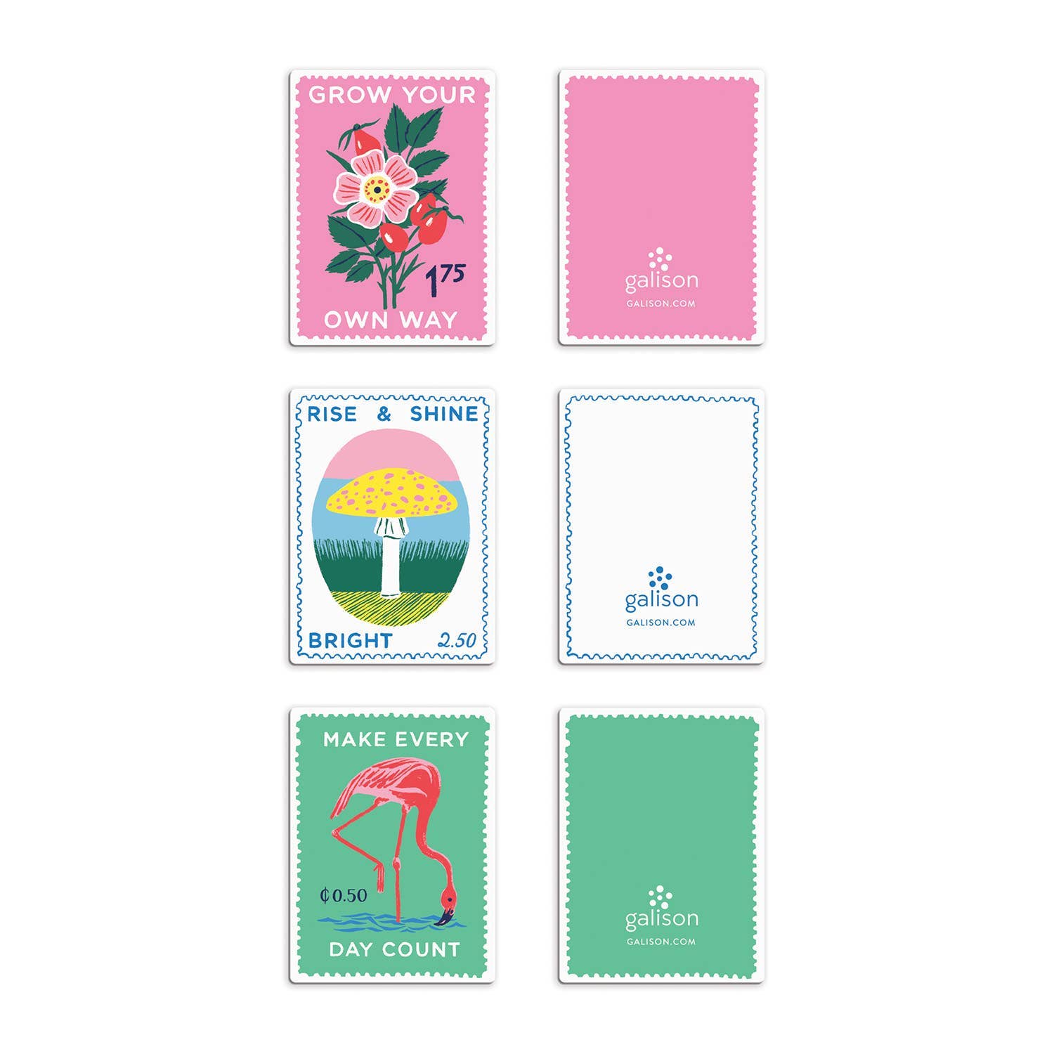 Ever Upward Stamps Shaped Magnetic Bookmarks - The Kindness Cause