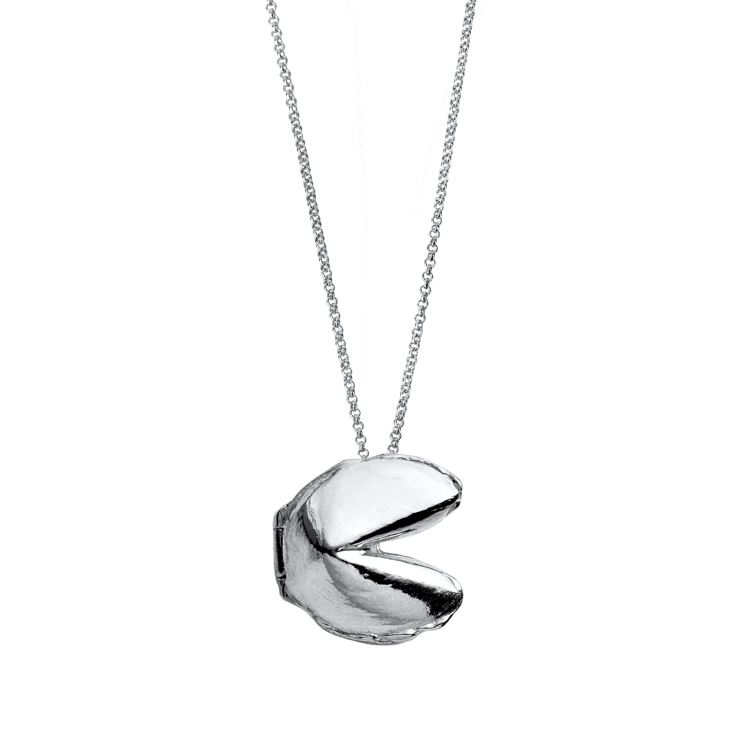 Fortune Cookie Locket in Silver - The Kindness Cause