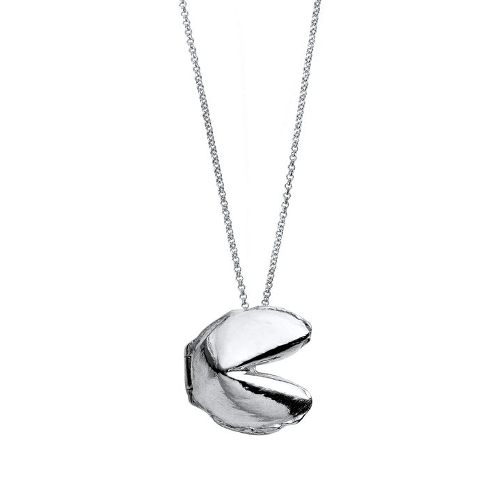 Fortune Cookie Locket in Silver - The Kindness Cause