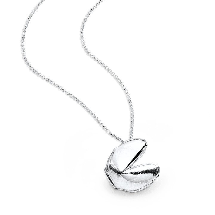 Fortune Cookie Locket in Silver - The Kindness Cause