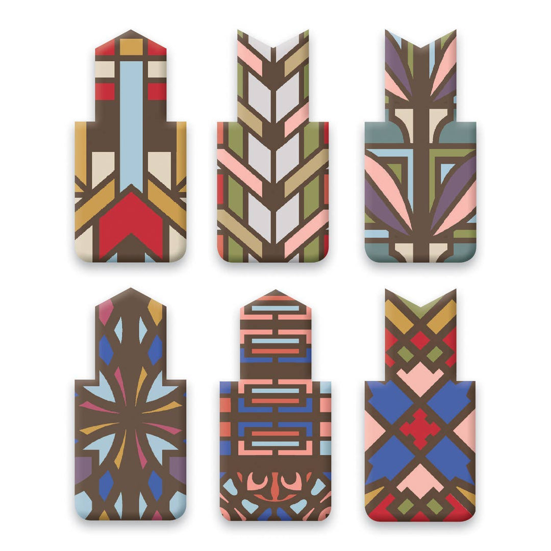 Frank Lloyd Wright Designs Magnetic Bookmarks - The Kindness Cause