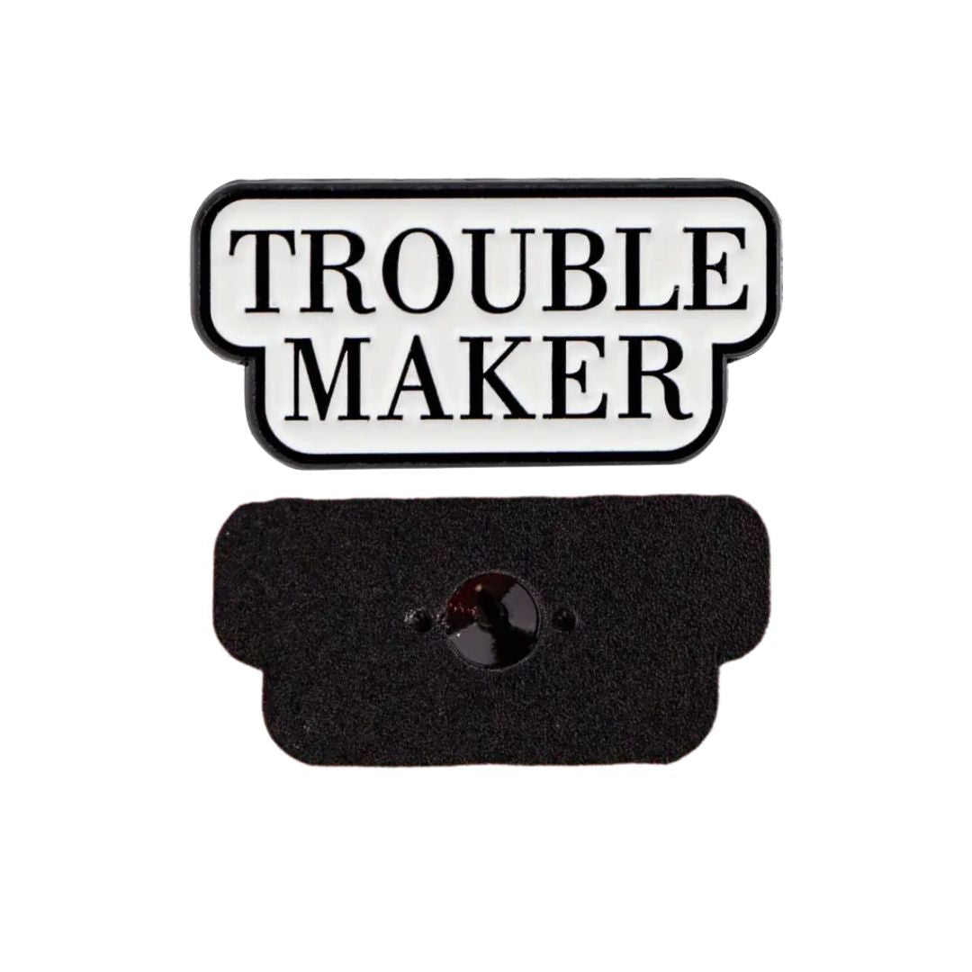 Good Troublemaker Enamel Lapel Pin - The Kindness Cause